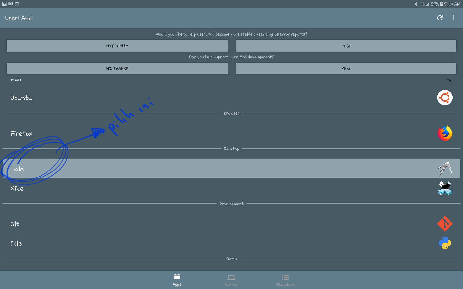 TUTORIAL Install Linux Debian 10 dan RKWARD di Galaxy Tab